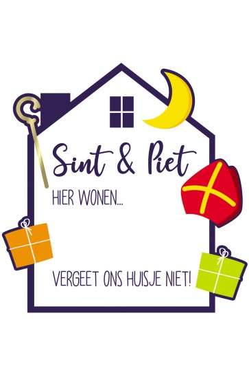 Raambord Sint & Piet beschrijfbaar