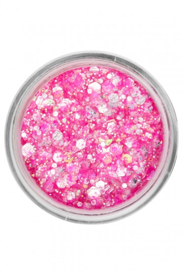 PXP pressed chunky glitter cream neon pink candy 10 ml