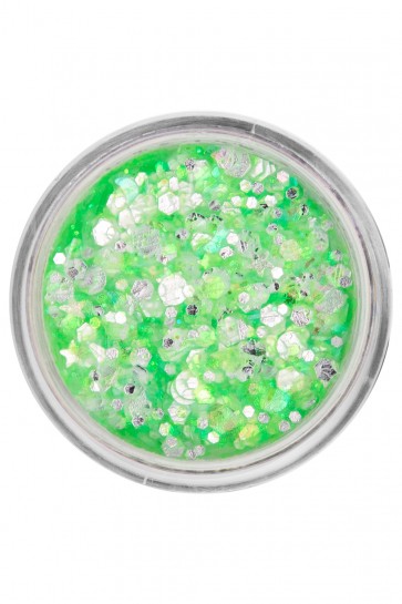 PXP pressed chunky glitter cream neon emerald candy 10 ml