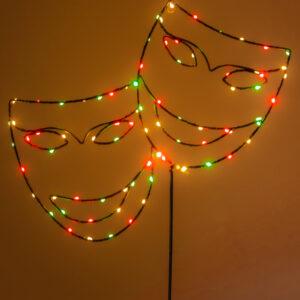 Verlichte decoratie maskers