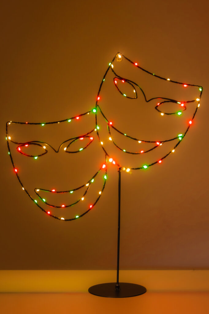 Verlichte decoratie maskers