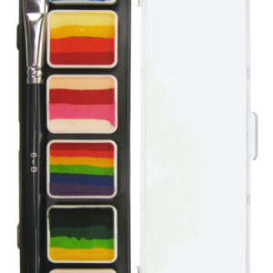 PXP 6 x 6 gram splitcake palet with a brush size 6 - B.