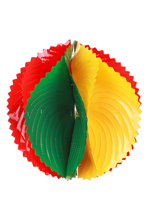 PVC Deco bal rood geel groen Ø60 cm brandvertragend