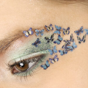 PXP Pressed chunky butterflies blue mix cream 10 ml