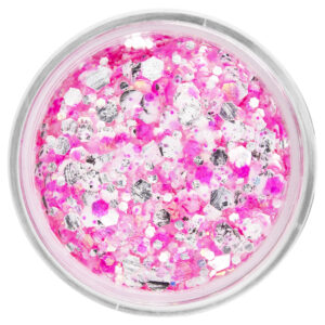 PXP pressed chunky glitter cream neon pink candy 10 ml